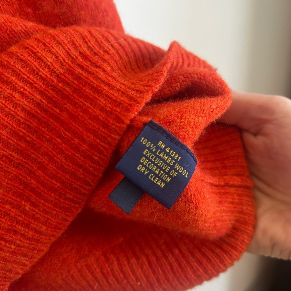 *Vintage* 100% Lamb’s Wool Ralph Lauren Men's V-Neck Sweater - Picture 5 of 5